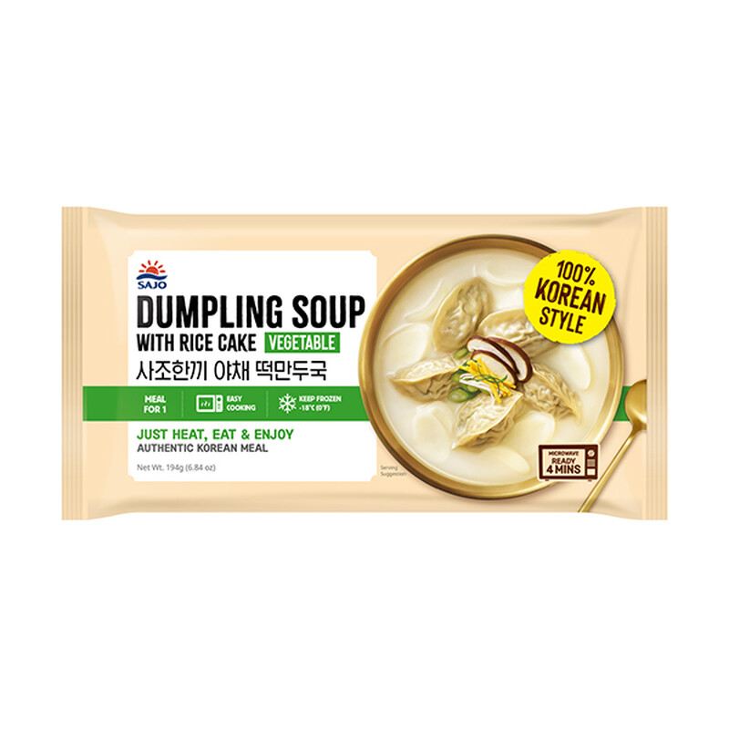 Sajo Vegetable Rice cake dumpling soup 194g