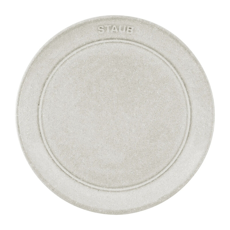 Staub Dining Line Teller flach, 15 cm | Weisser Trüffel | Keramik