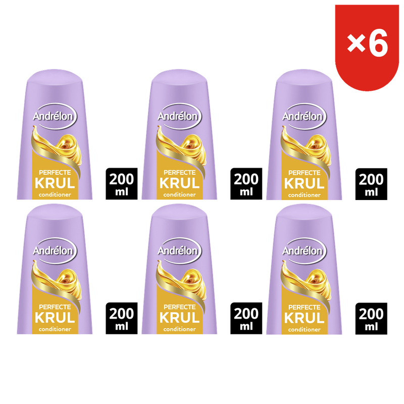 Andrélon Après-shampooing boucles parfaites - 200 ml (Lot de 6)