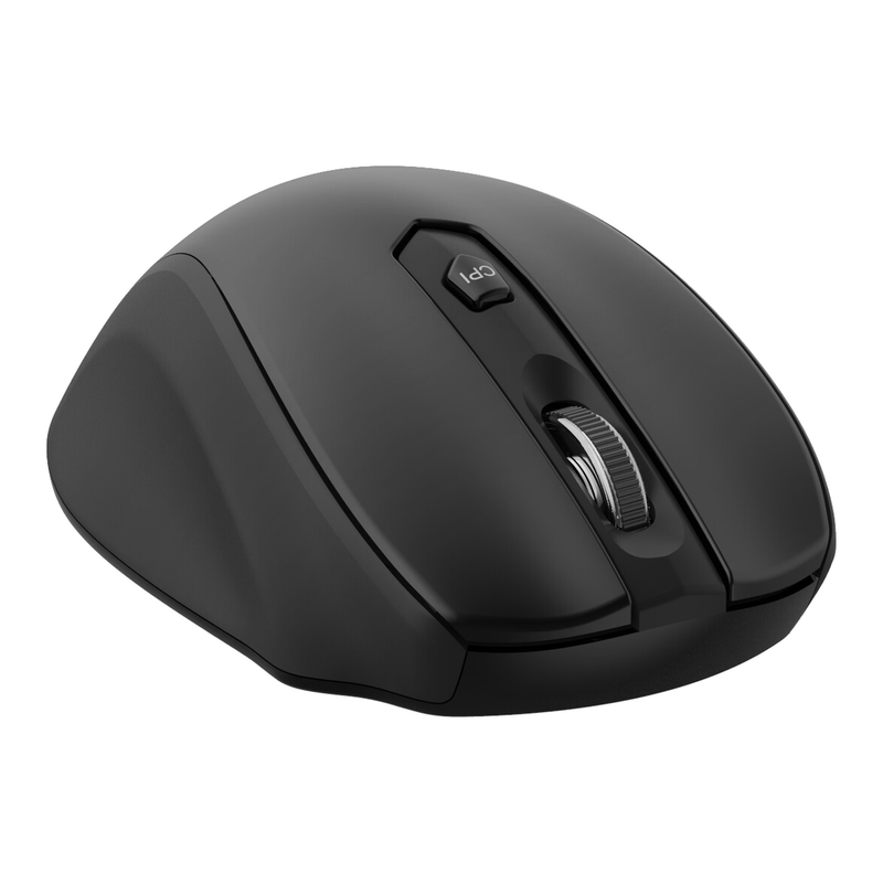 ET 2.4G Wireless Mouse Portable Mobile Optical Mouse with USB Receiver, 5 Adjustable DPI Levels, 6 Buttons for Notebook, PC, Laptop, Computer, MacBook - Black - New (Single)
