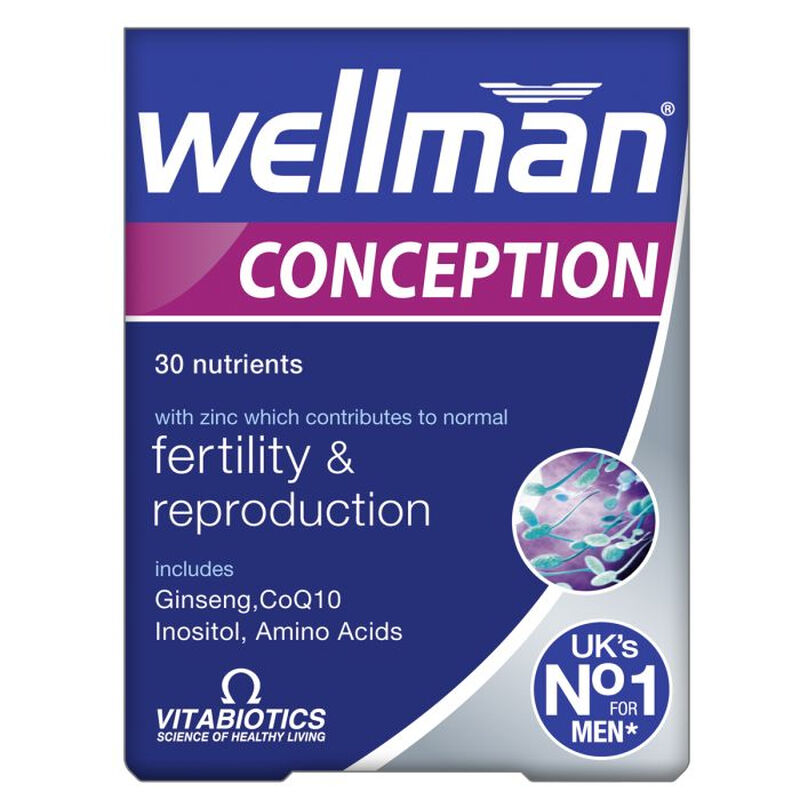 Vitabiotics Men's Wellman Conception Support Tablets - 30 Tablets