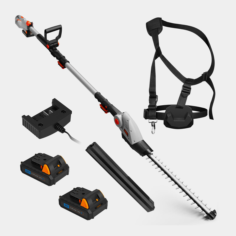 Vonhaus 2 Battery 20V Pole Hedge Trimmer