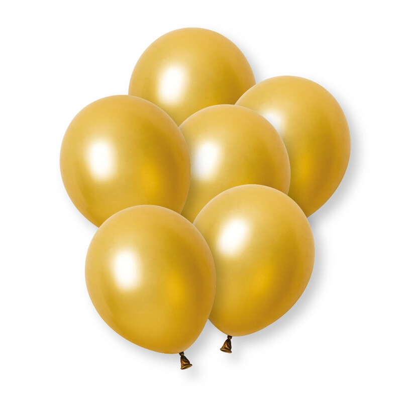 Unique Latex Balloons, Dark Gold Pearl, 30cm, 8 pack
