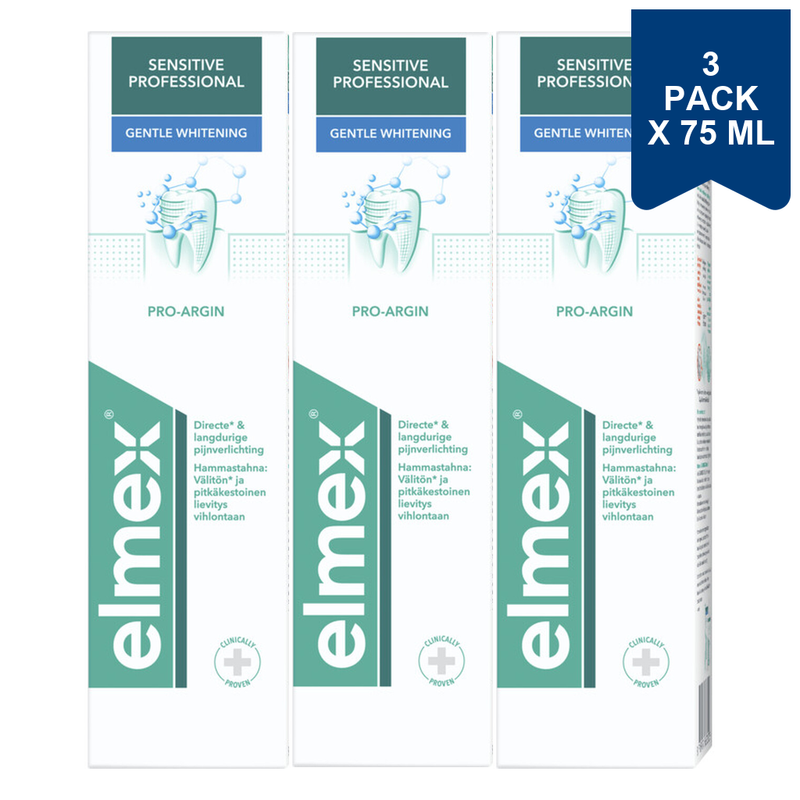 elmex Tandpasta - Sensitive Professional Whitening 75 ml (3-Pack)