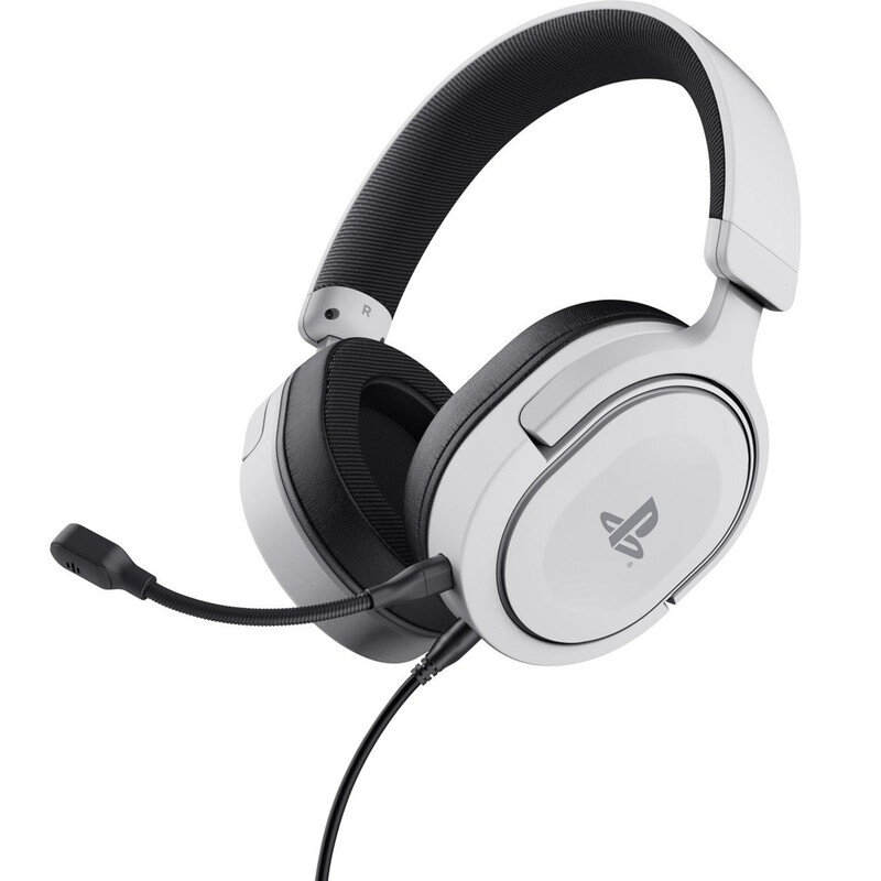 Trust GXT 498W Forta - Gaming Headset - Bedraad - Officieel Gelicentieerd voor PS5 - 50 mm drivers - Over-ear - Wit