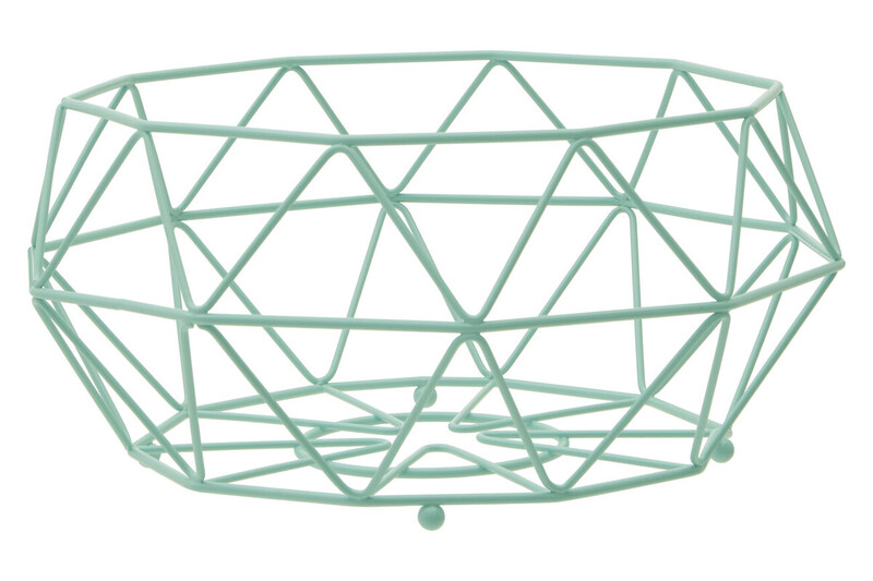 Green Fruit Basket with Ball Feet