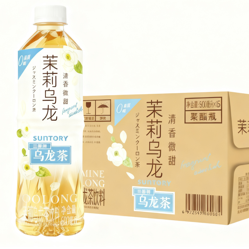 Jasmine Low-Sugar Oolong Tea 500ML x 15 Bottles (Case Pack)