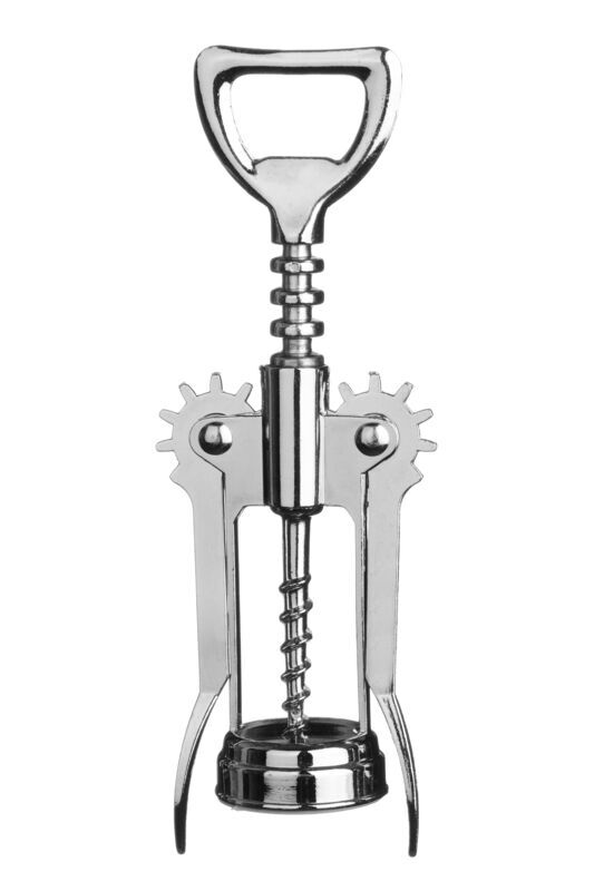 Essentials by Premier Effortless Wing Corkscrew, Durable Wing Corkscrew For Kitchen, Chrome Plated Bottle Opener For Kitchen