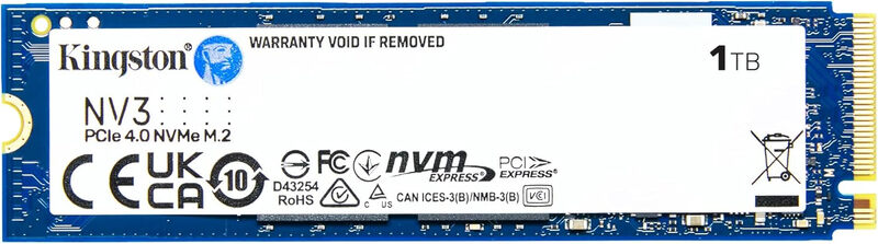Kingston NV3 NVMe PCIe 4.0 Interne SSD 1 TB M.2