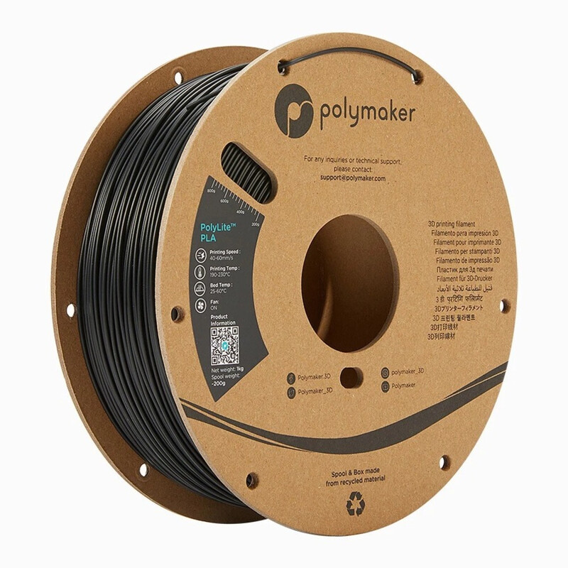 polymaker PolyLite PLA Schwarz 1,75 mm 1000 g