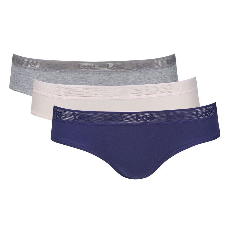 LEE BRIEFS BENITA-DRAMA blauw/blush-roze/grijs melange - L