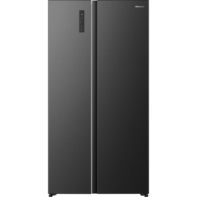 Hisense Kühl-Gefrierkombination Amerikanischer Art: 544 L Fassungsvermögen, Total No Frost, leiser 35 dB, PureFlat Schwarz Design