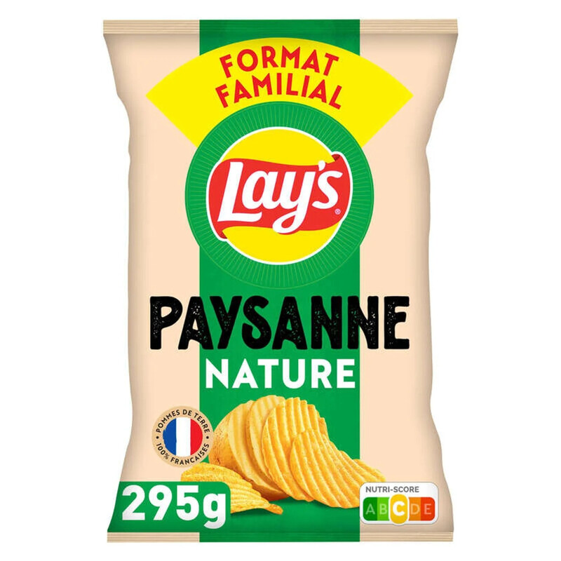Chips Recette Paysanne Nature Format Familial Lay' Le Sachet De