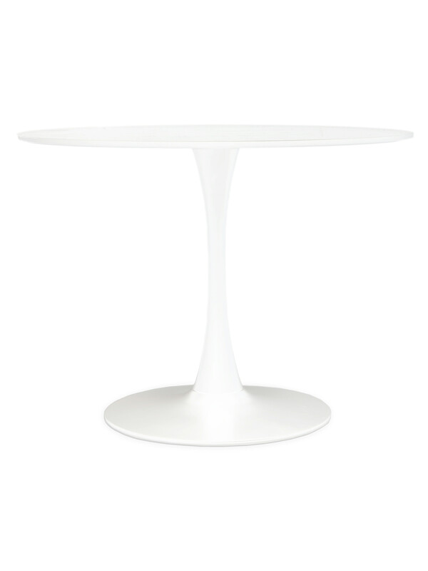 Dining Table Laila Tulip Round White D:106cm