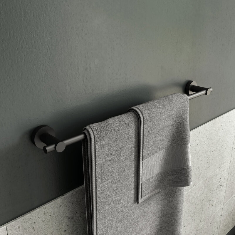 Epsom Flexi-Fix Towel Rail - Black