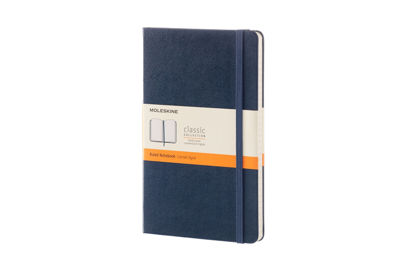 MOLESKINE Carnet grand format ligné classique - Bleu saphir