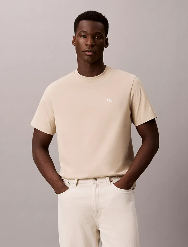Calvin Klein Monogram T-Shirt - White Pepper