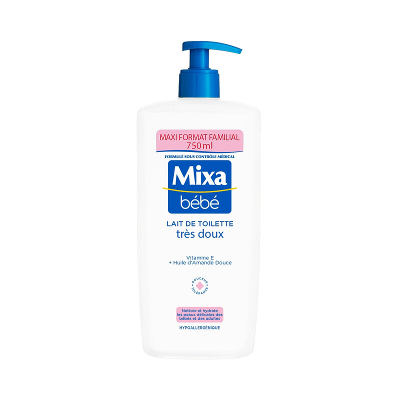 MIXA Bébé Lait de Toilette Très Doux 750ml