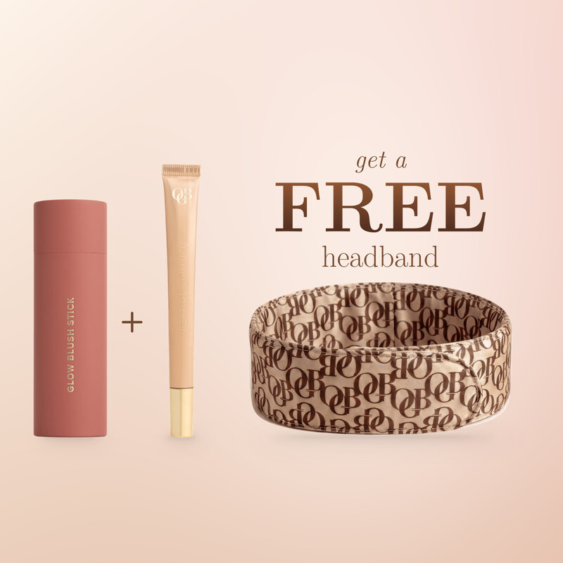 OGB Blush et encre à lèvres Glow avec bandeau gratuit