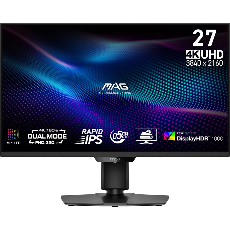 MSI MAG 274UPDFDE E16M Computerbildschirm 68,6 cm (27") 3840 x 2160 Pixel 4K Ultra HD LED Schwarz