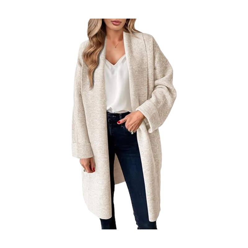 Women's Long Cardigan Sweaters Chunky Open Front Oversized Slouchy Knit Fall Trendy C