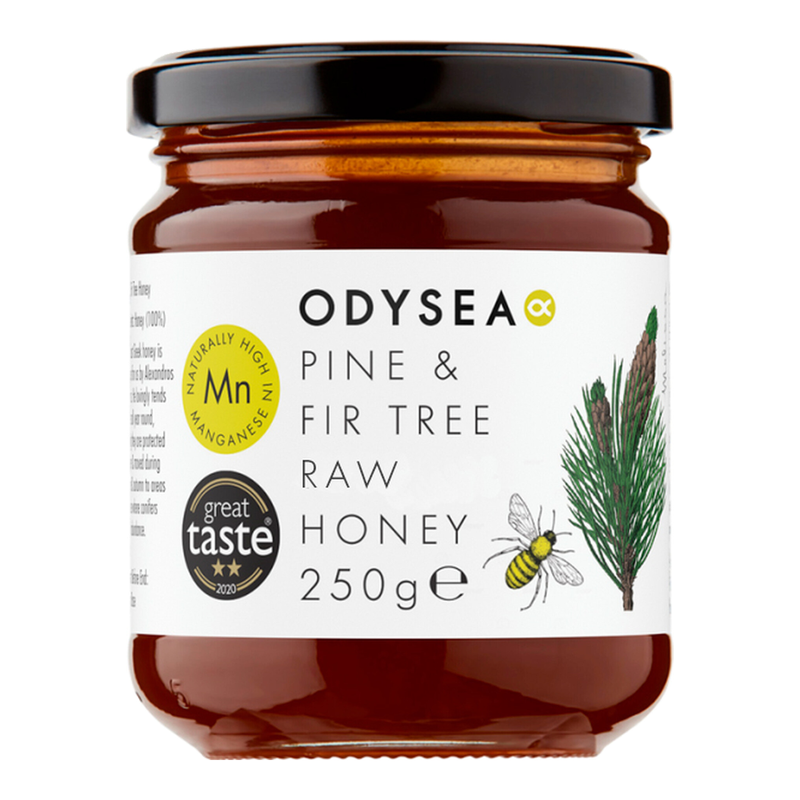 Odysea Dark/Golden Greek Pine & Fir Raw Honey 250G