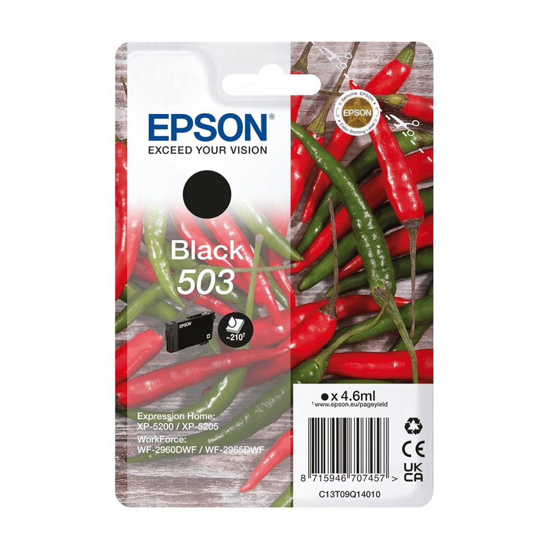 Epson 503 originele inktcartridge, standaardcapaciteit, zwart, 1 stuk