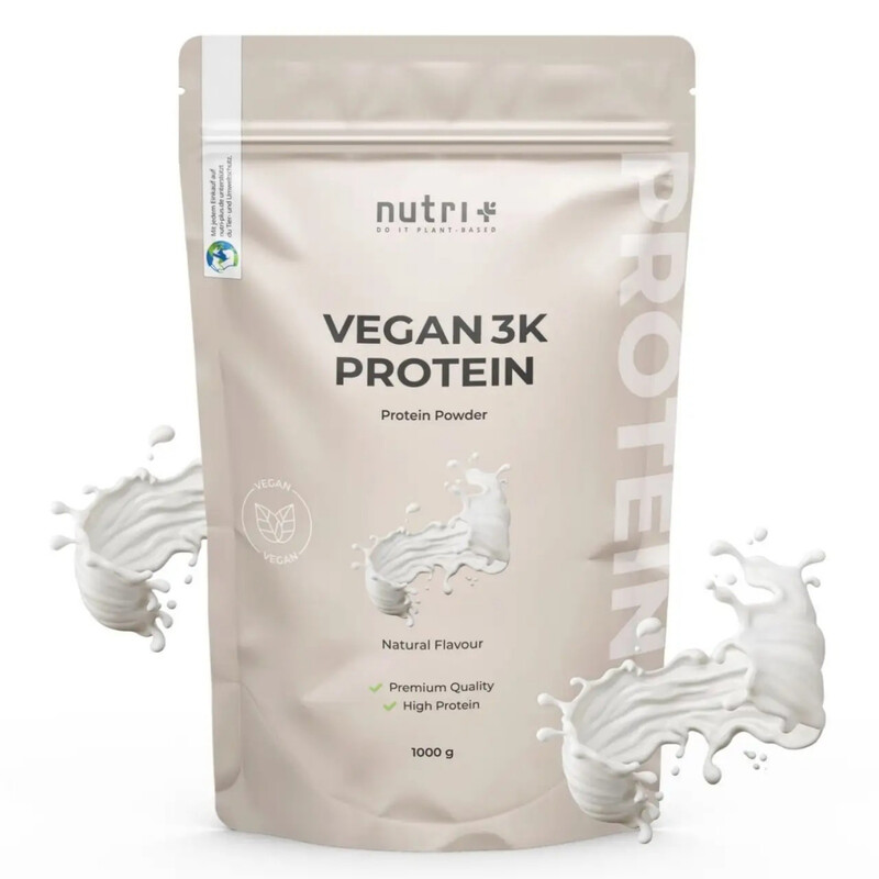 Nutri+ 3K Proteinpulver Vegan 1 kg Natur