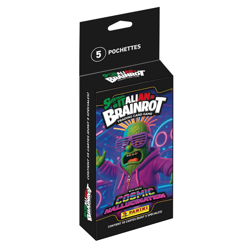 Carte à collectionner Panini Skifidol Italian Brainrot TCG Vol 2 Beta Starter Blister 5 pochettes