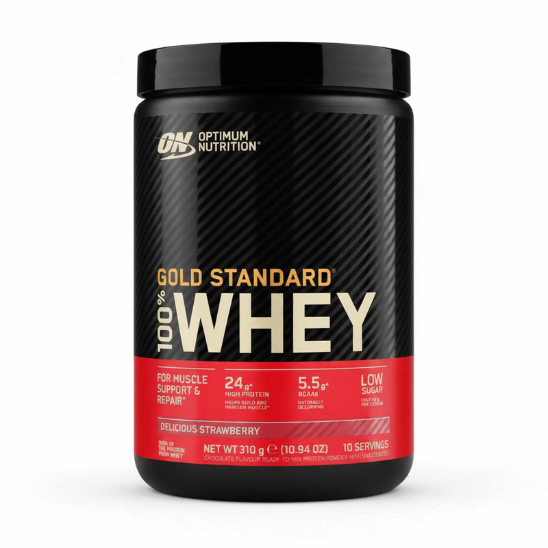 Optimum Nutrition Gold Standard 100% whey proteïne, heerlijke aardbei 300 gram (10 porties)