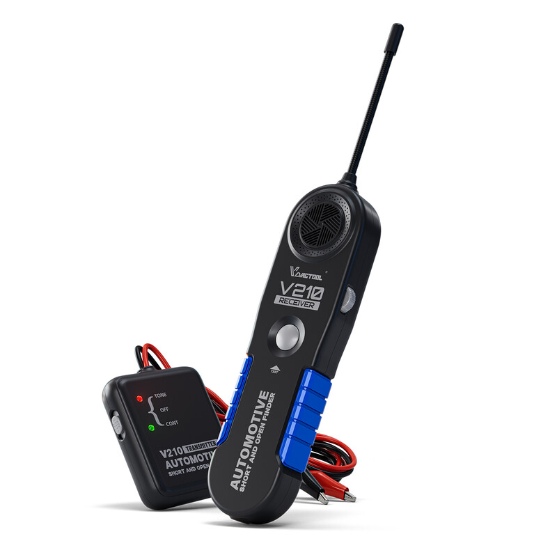 V210 Draadtraker Zekeringenzoeker, Auto Schakelaartester Open & Kortsluitingzoeker, Stukgedraad Detectie Gereedschap Kabeltracker Break Locator Elektrisch DC 6-42 V