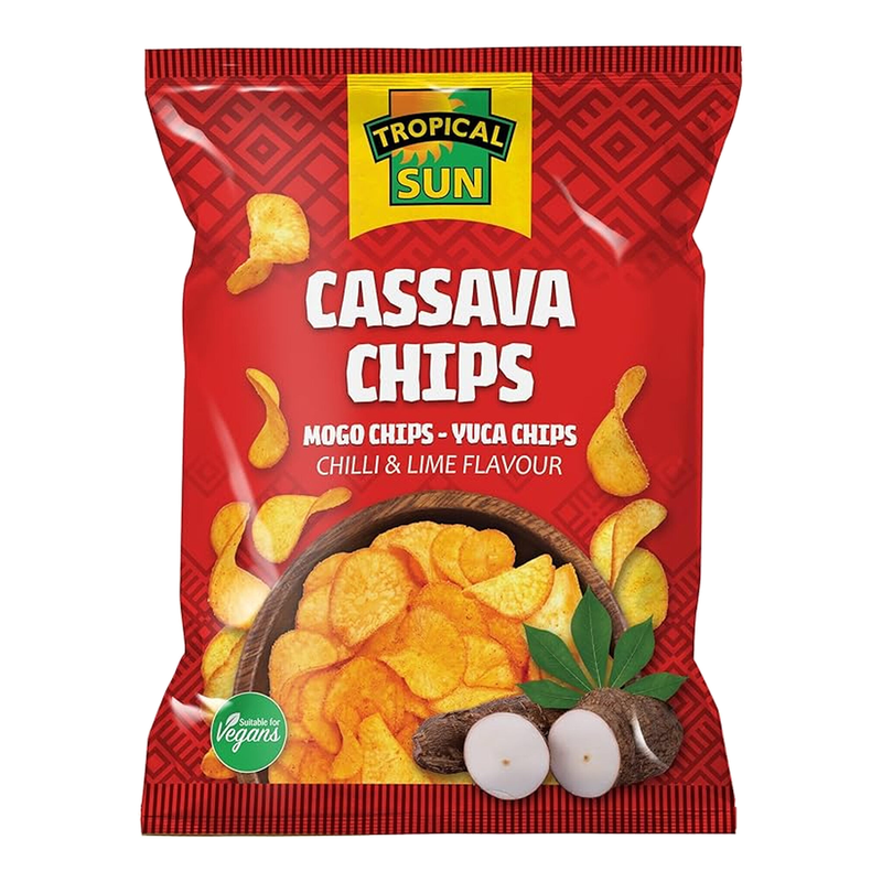 Tropical Sun Cassava Chips Chilli & Lime 80G