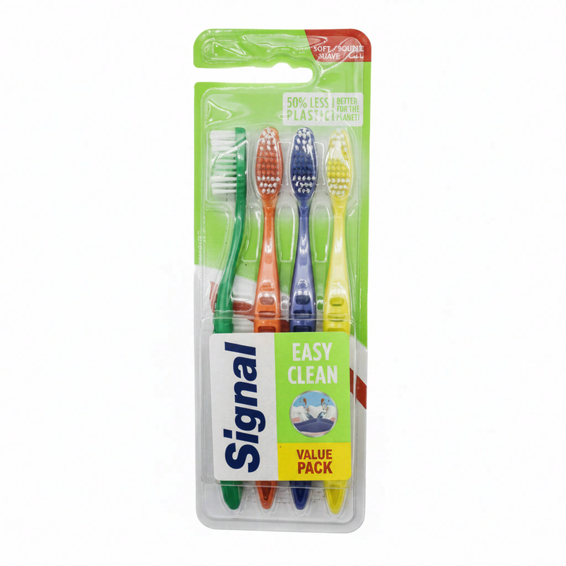 Signal tandenborstel easy clean middel 4 stuks