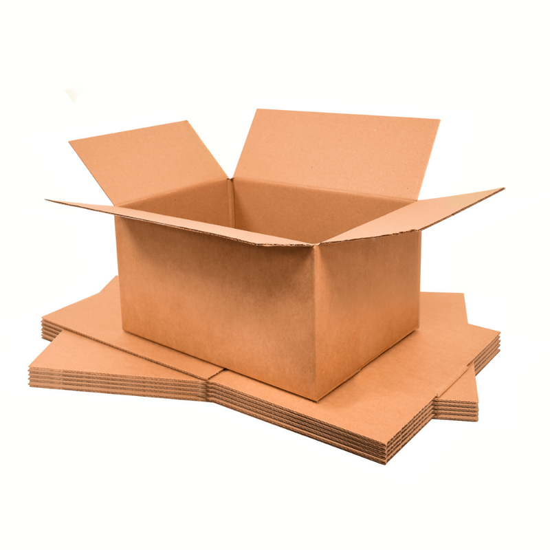 Single Wall Cardboard Boxes L30.5x W22.9x H15.2cm Brown Pack of 25