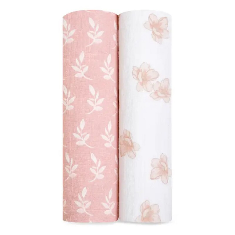 ™ Boutique Cotton Muslin Swaddles 2 Pack Earthly