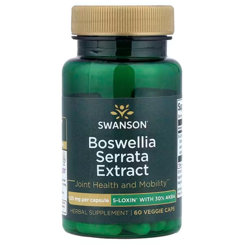 Swanson Boswellia Serrata Joint Inflammation 125Mg Capsules - 60 Vegan Capsules