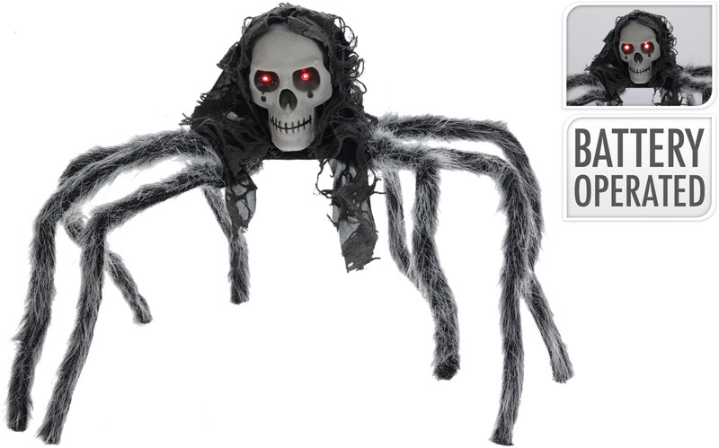 Halloween SPIDER WITH BENDABLE LEGS LED