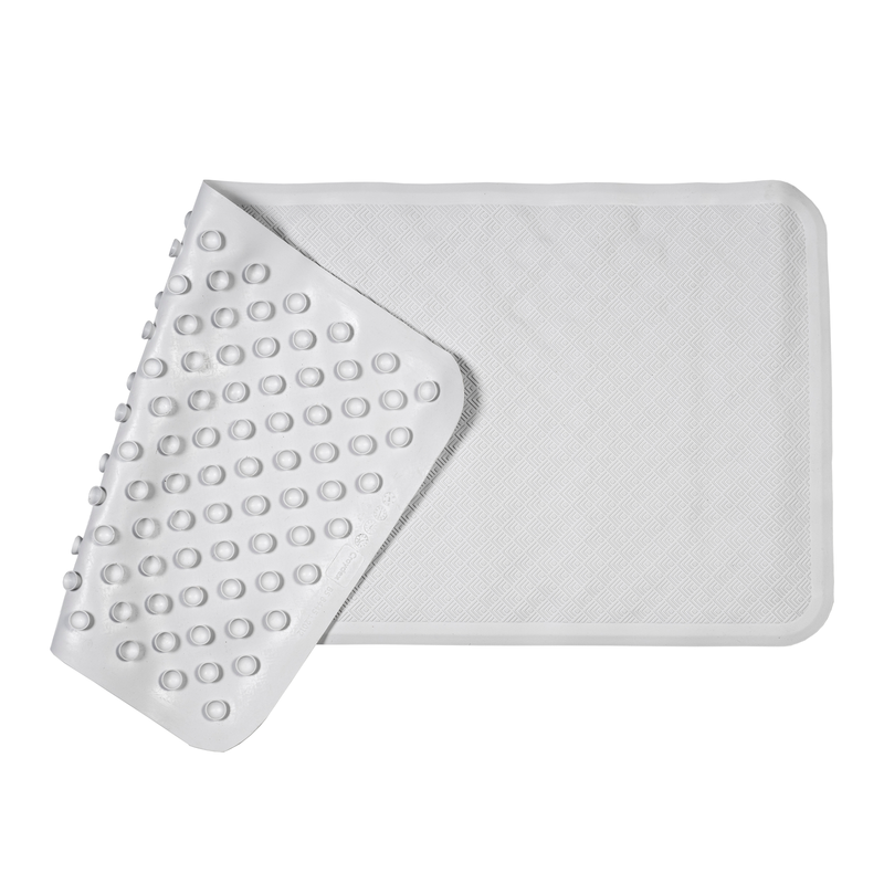 Bath Mat Rubagrip White 34x74cm
