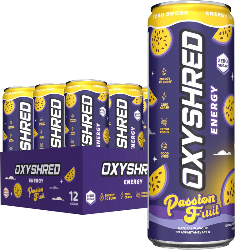 OxyShred Ultra Energy RTD Passionfruit 12 x 355ml
