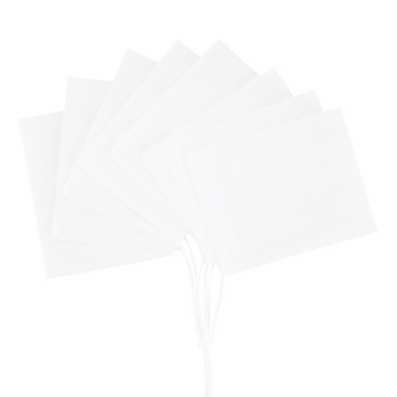 Maxcook filterzak van vliesstof met trekkoord - wit - 60 stuks