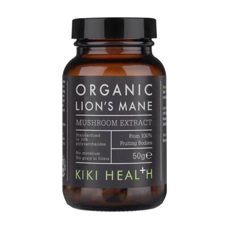 Kiki Health Lion's Mane Mushroom Extract Cognitive Support Powder - 50G
