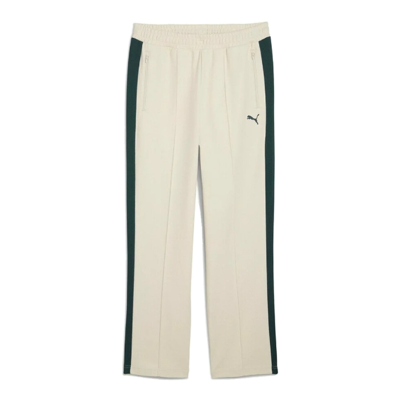 Puma T7 Relaxed Jacquard Track Pants DK - Alpine Snow/Green Terrain