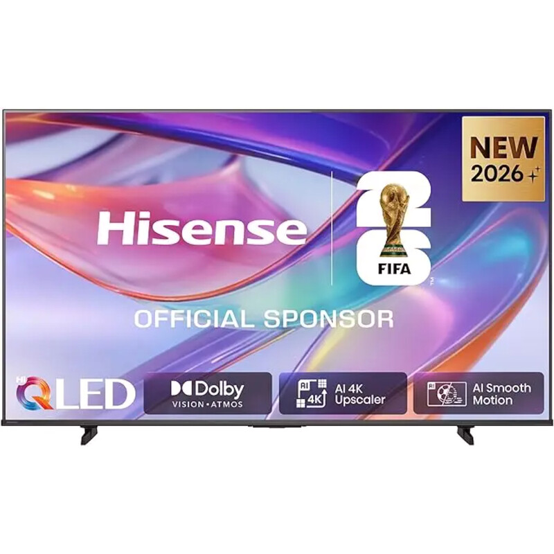 Hisense E7S 85 inch 4K UHD QLED smart tv HomeOS 9.5 Dolby Vision IQ HDR Adaptive Black
