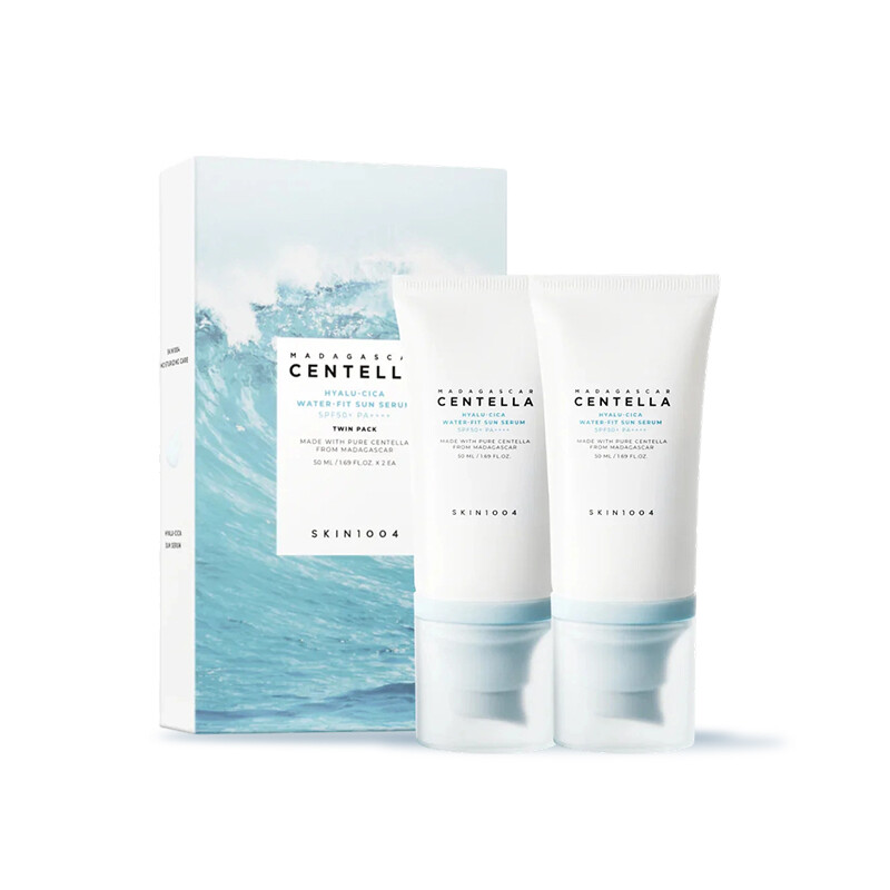 SKIN1004 Madagascar Centella Hyalu-Cica Water-Fit zonne-serum Duo-pack (2 x 50 ml)