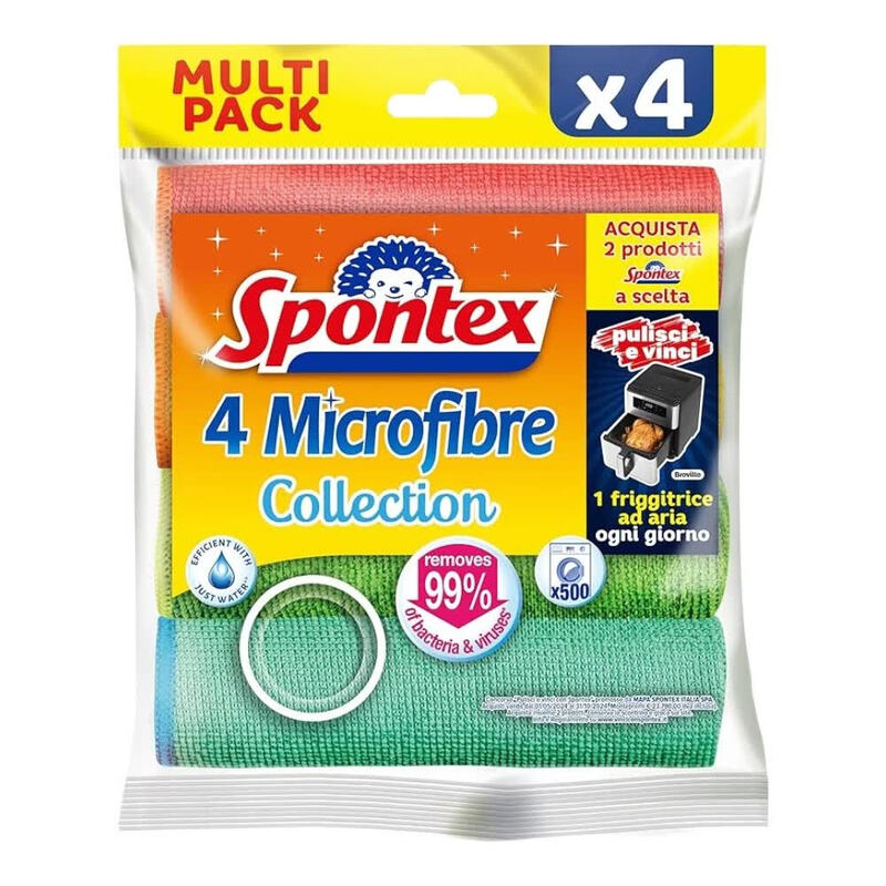 Spontex microfibres collection pack x4 - vue 1