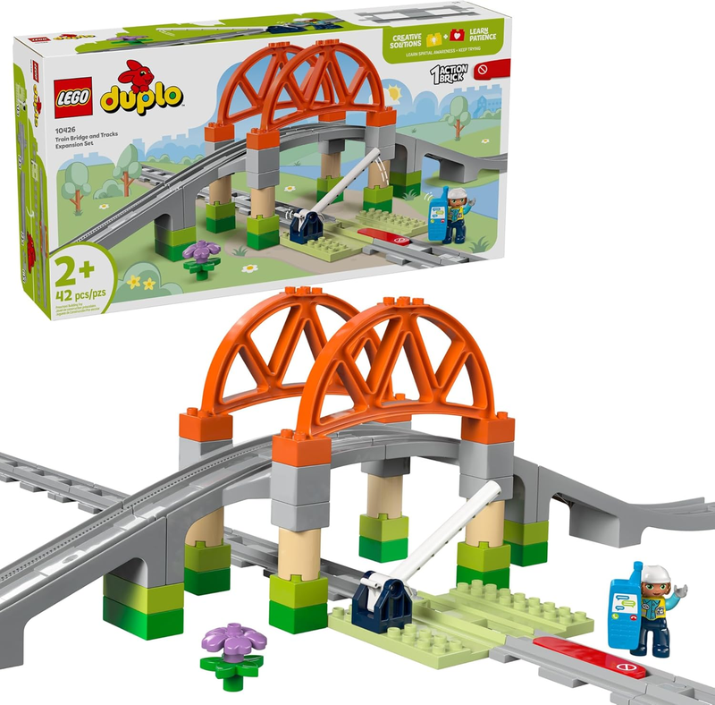 DUPLO 10426 Train Bridge and Tracks Expansion Set