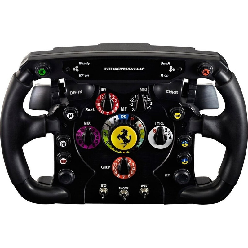 Thrustmaster F1 Wheel Add-On - Ferrari F1 Officiel, Échelle 1:1, Palettes en Métal, Poignées en Caoutchouc, Compatible PC/PS/Xbox, Version de Vente