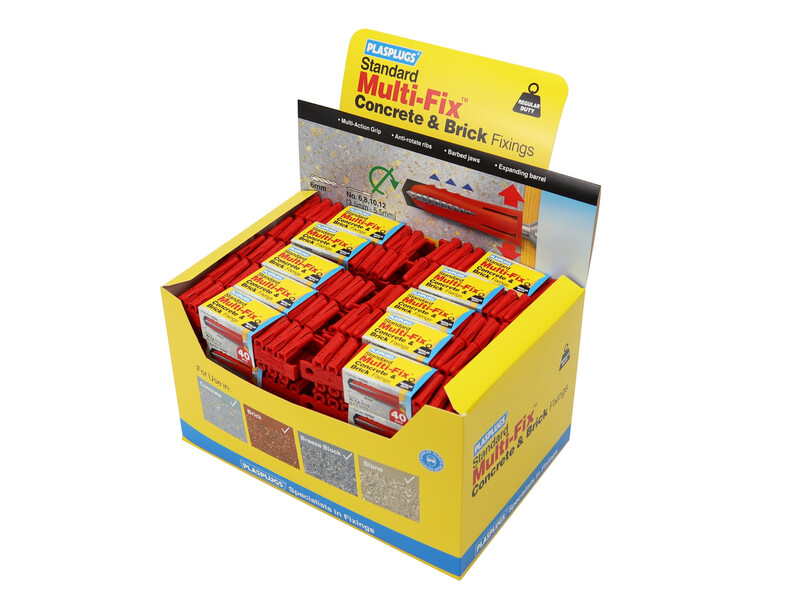 GP600 General-Purpose Fixings (50 Packs x 40 Plugs)