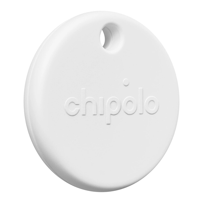 Chipolo POP – Ortungs-Tag kompatibel mit Apple Find My auf iPhone oder Find Hub auf Android (Weiß)