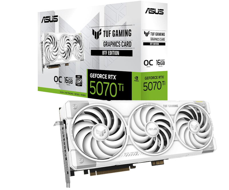 ASUS RTX 5070 TI 16GB TUF BTF OC WHITE
